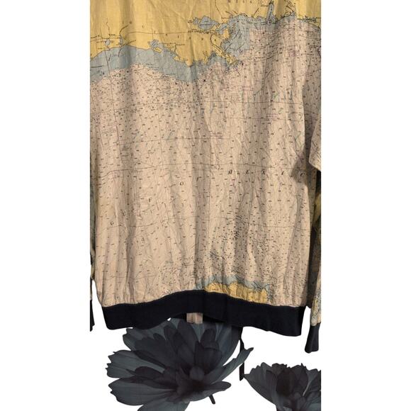 Vintage Chart-Wear by Pro-Motion Technology Windbreaker Gulf of Mexico Map Print - Picture 10 of 10